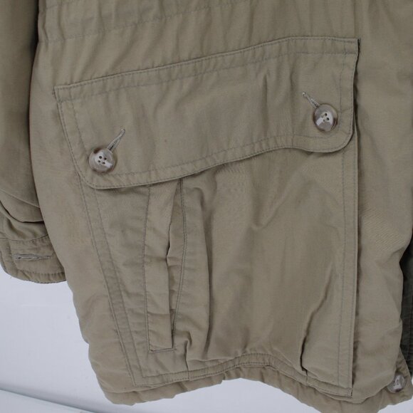 LL bean Jacket Men XLT Parka Khaki Gore-Tex Full Zip hooded insulated chore coat - Picture 2 of 16